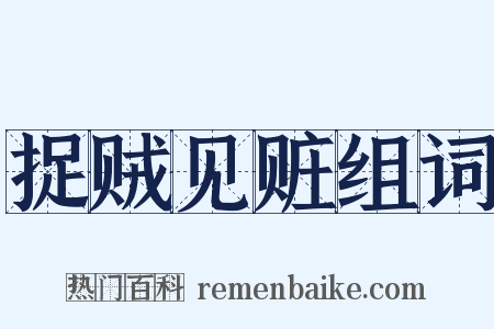 捉贼见赃组词是什么意思的图片